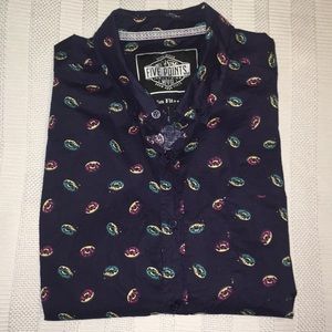 Donut short sleeve button down shirt